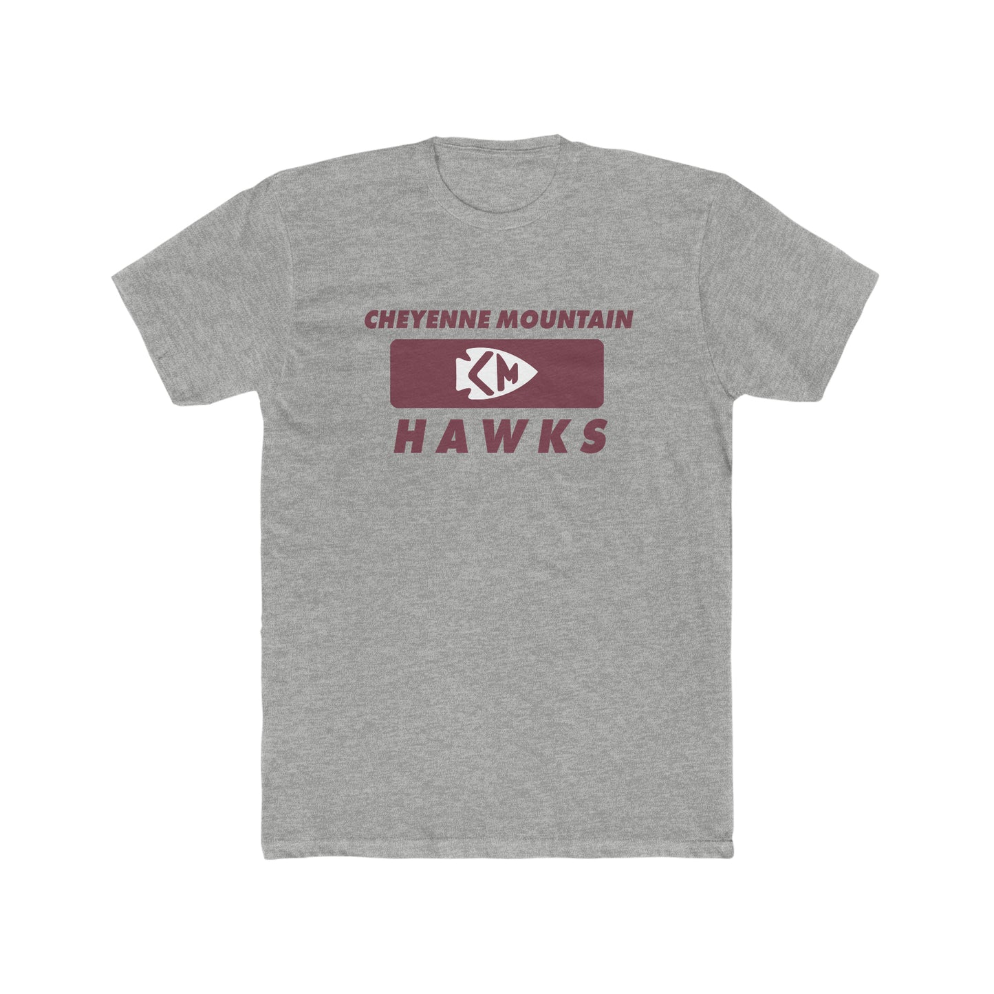 Cheyenne Mountain High School T-Shirt Hawks Unisex Cotton Crew Tee
