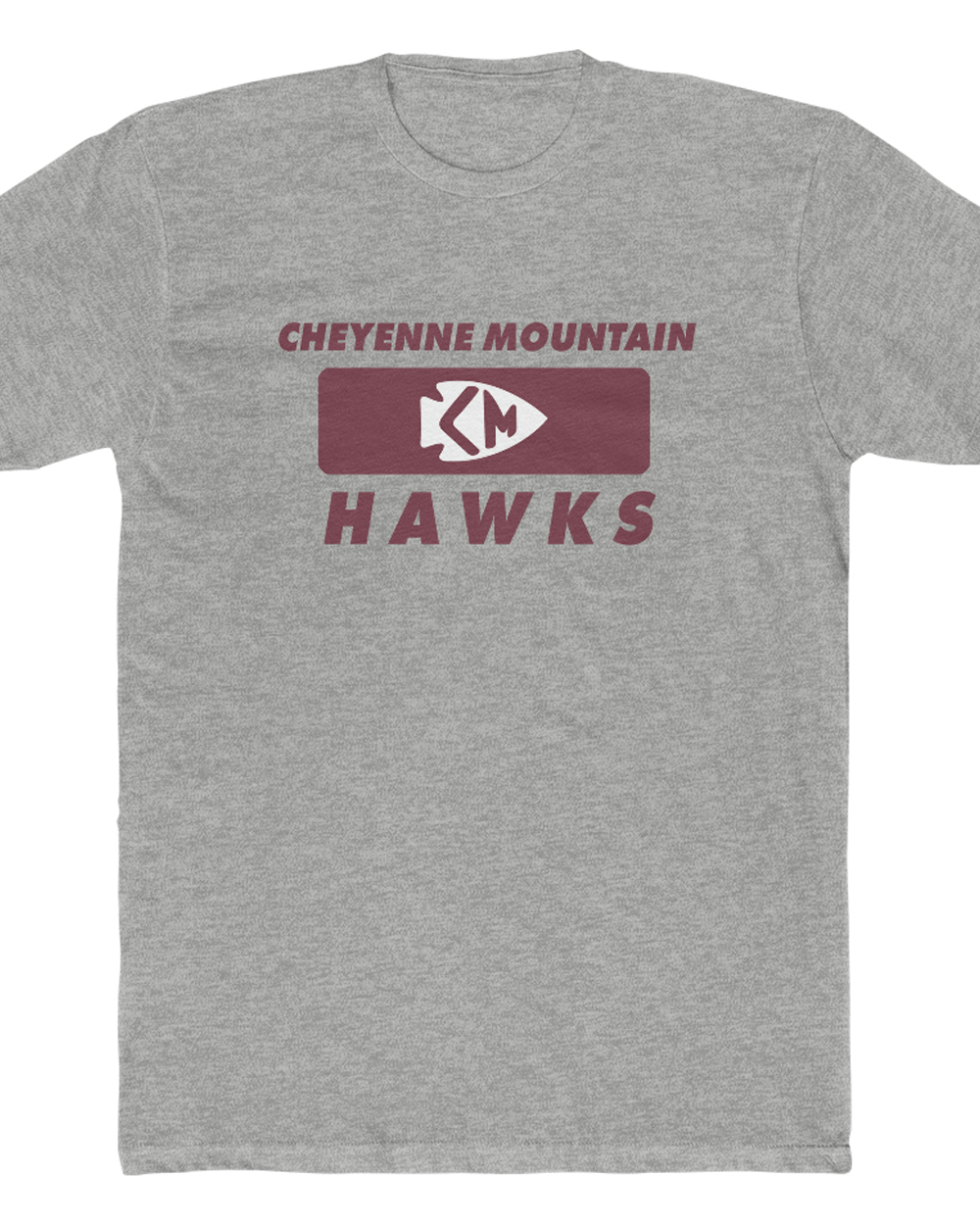 Cheyenne Mountain High School T-Shirt Hawks Unisex Cotton Crew Tee