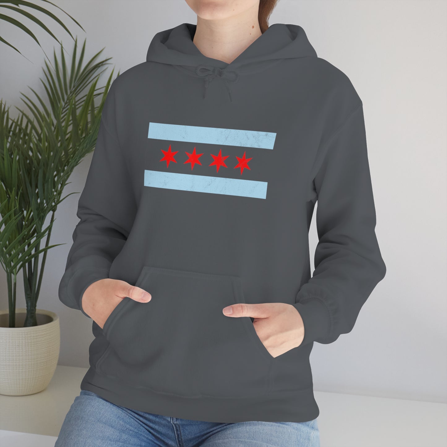 Chicago Flag Hoodie Unisex Heavy Blend™ Hooded Sweatshirt