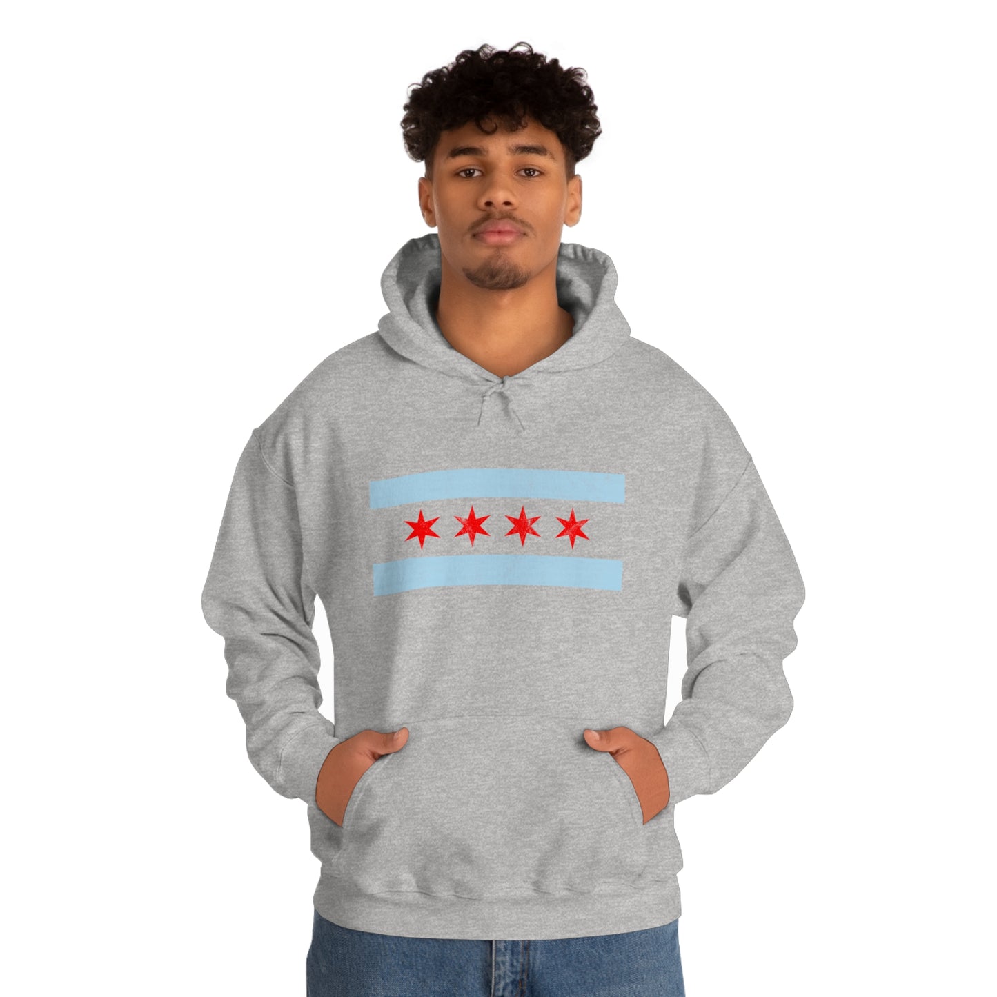 Chicago Flag Hoodie Unisex Heavy Blend™ Hooded Sweatshirt