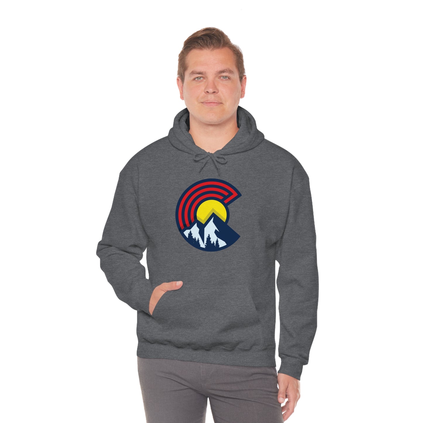 Colorado Hoodie Modern Version of Classic C Denver Boulder Colorado Springs Unisex Hooded Sweatshirt