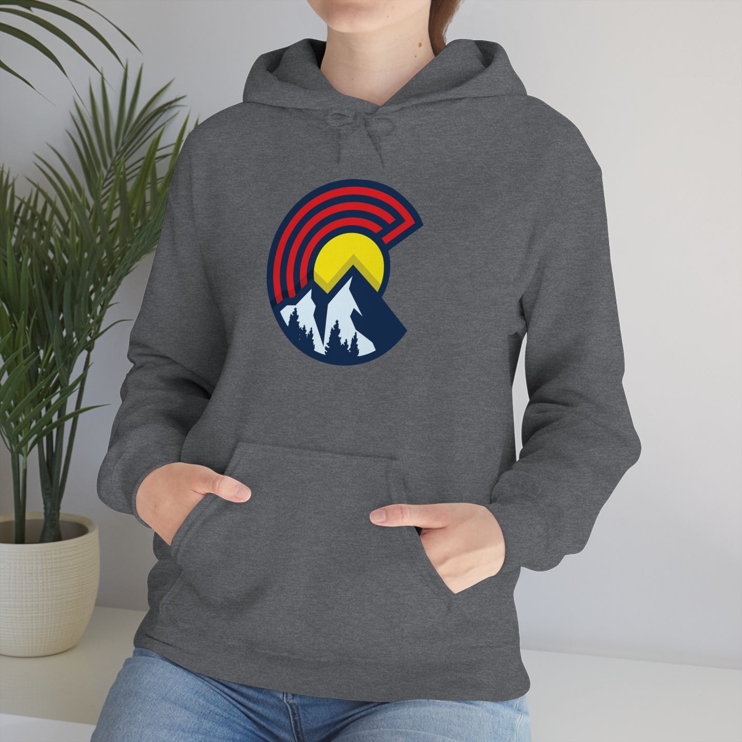 Colorado Hoodie Modern Version of Classic C Denver Boulder Colorado Springs Unisex Hooded Sweatshirt