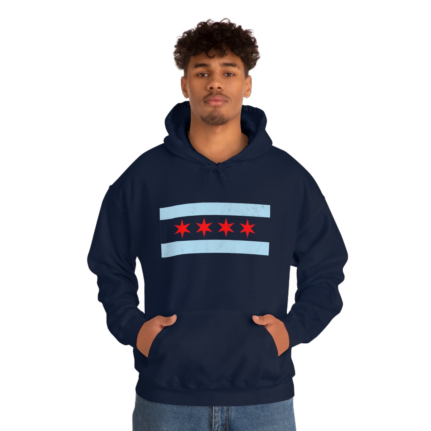 Chicago Flag Hoodie Unisex Heavy Blend™ Hooded Sweatshirt