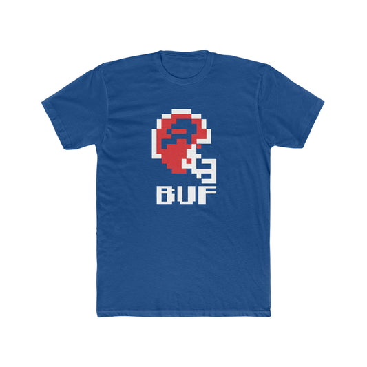 Buffalo Vintage Video Game 8-bit 1980's Tecmo Bowl inspired UNISEX Cotton Crew Tee