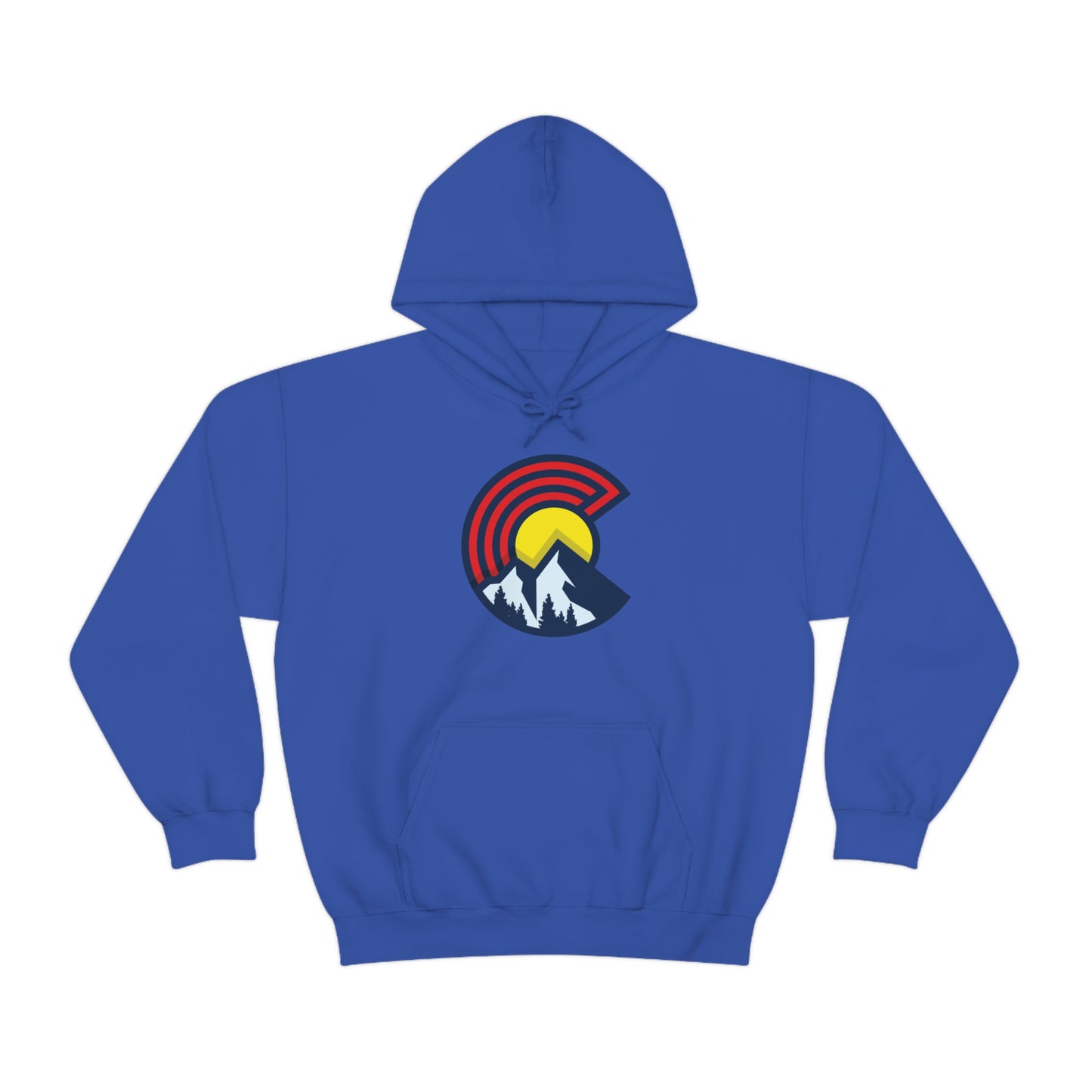 Colorado Hoodie Modern Version of Classic C Denver Boulder Colorado Springs Unisex Hooded Sweatshirt