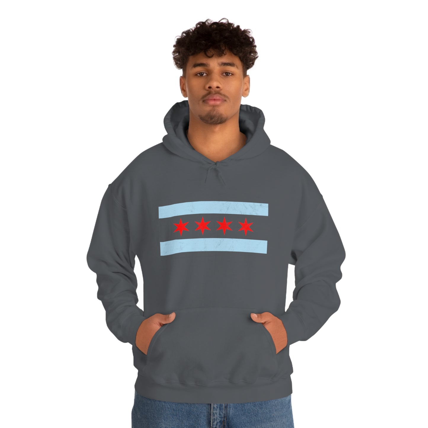 Chicago Flag Hoodie Unisex Heavy Blend™ Hooded Sweatshirt