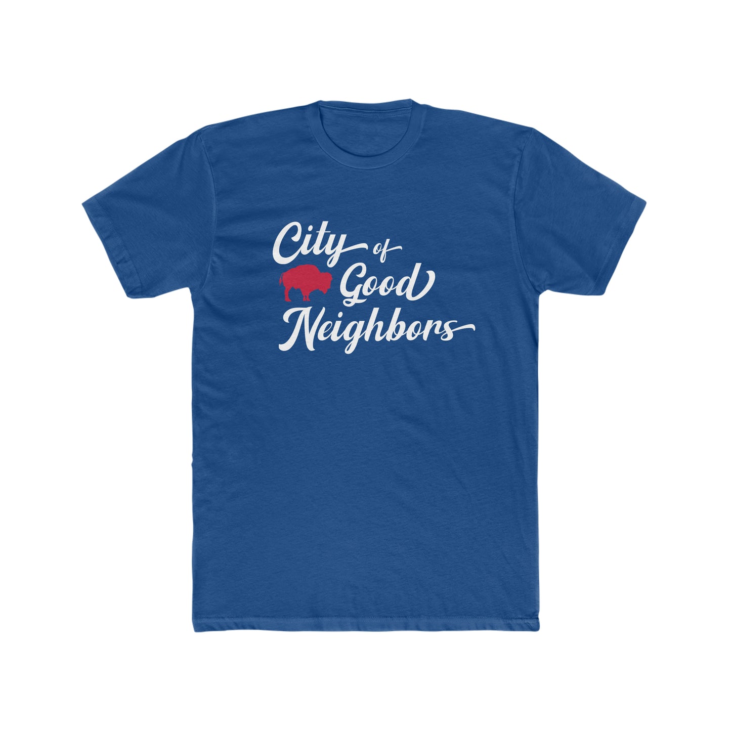 Buffalo City Of Good Neighbors Classic Western New York Motto Unisex Cotton Crew Tee