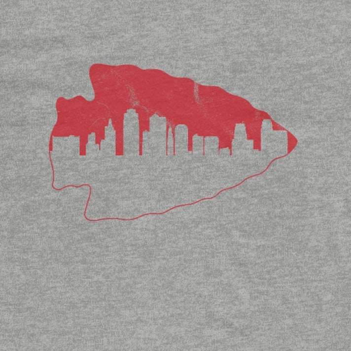 Kansas City Chiefs Fan Shirt Arrowhead Skyline Unisex Men's Women's T-Shirt