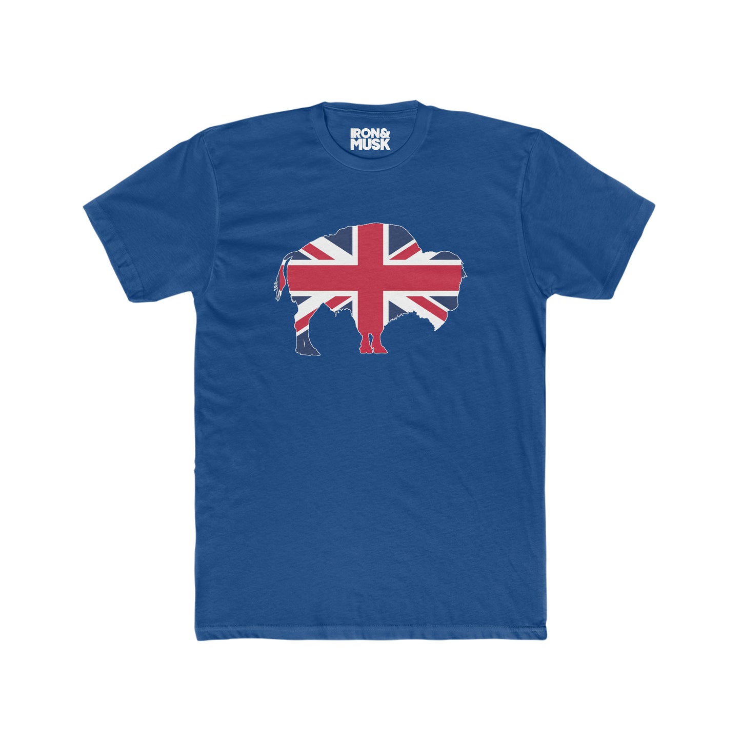 Buffalo Mafia in London Classic Design with British Flag Unisex Cotton Crew Tee