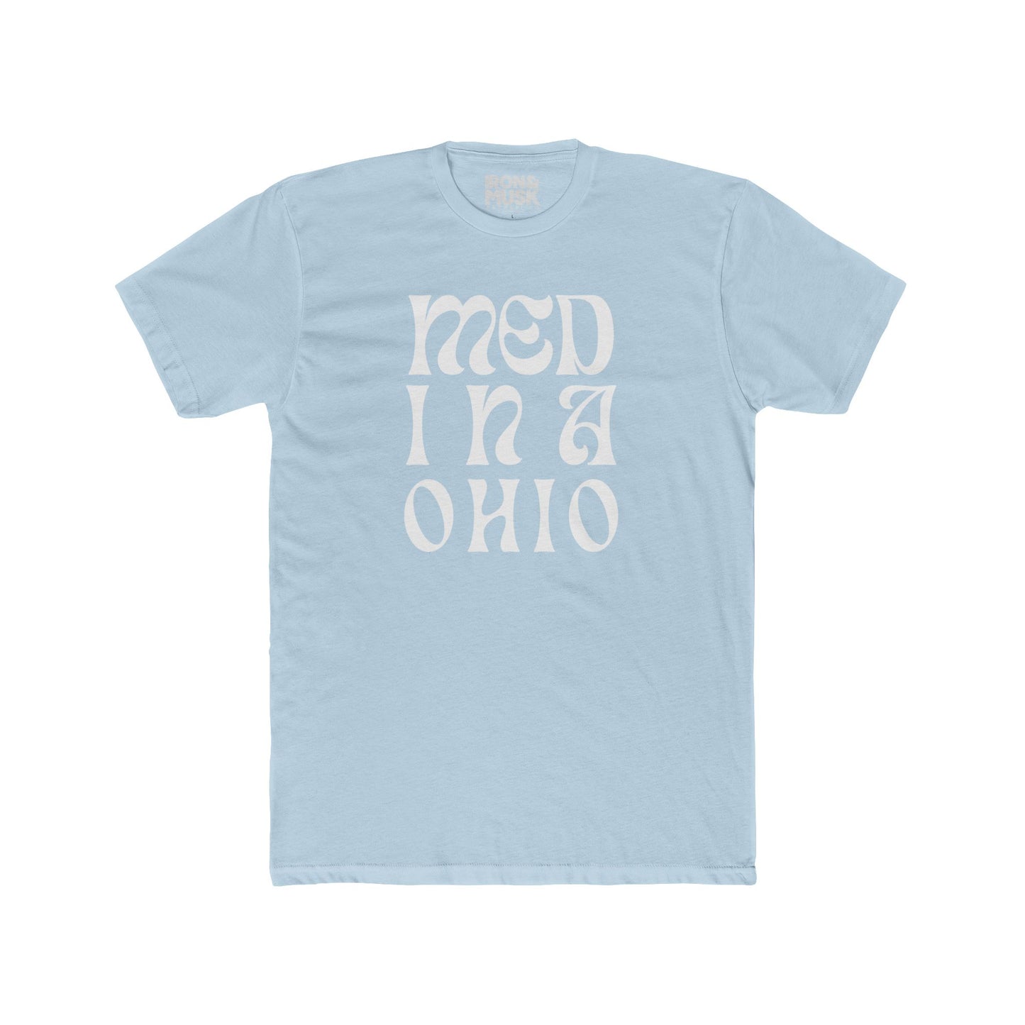 Medina, Ohio Fancy Square Design Unisex Cotton Crew Tee
