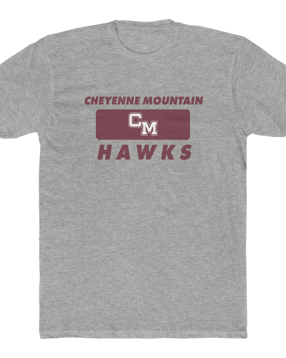 Cheyenne Mountain High School T-Shirt Hawks Unisex Cotton Crew Tee