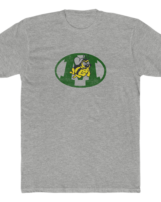 Medina High School Bees Ohio Vintage Distressed Unisex Cotton Crew Tee