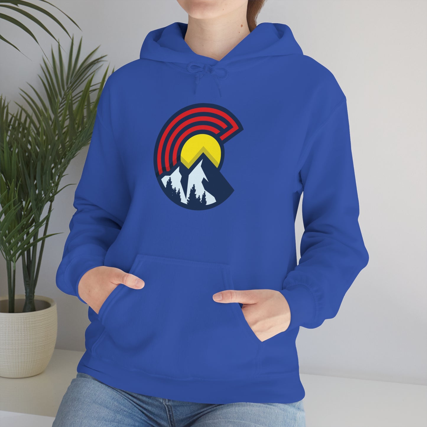 Colorado Hoodie Modern Version of Classic C Denver Boulder Colorado Springs Unisex Hooded Sweatshirt