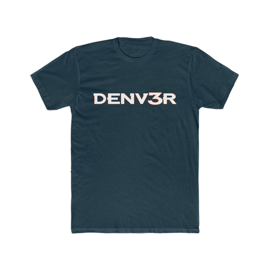 Denver Broncos Inspired Russell Wilson Number 3 Unisex Cotton Crew Tee