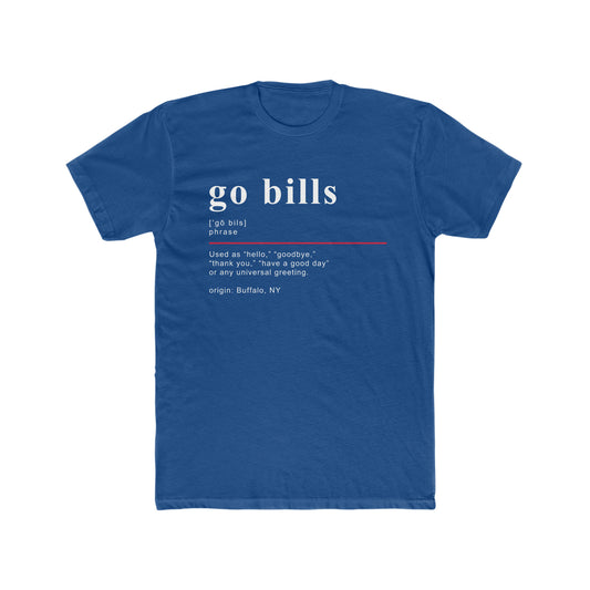 Go Bills Definition - Funny Buffalo Mafia T-Shirt Design