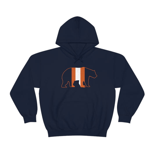 Chicago Striped Bear Hoodie Unisex Heavy Blend™ Hooded Sweatshirt